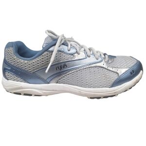 Ryka Dash‎ Women's Walking Sneaker Baby Blue and Silver Size 7.5 Women's Shoes